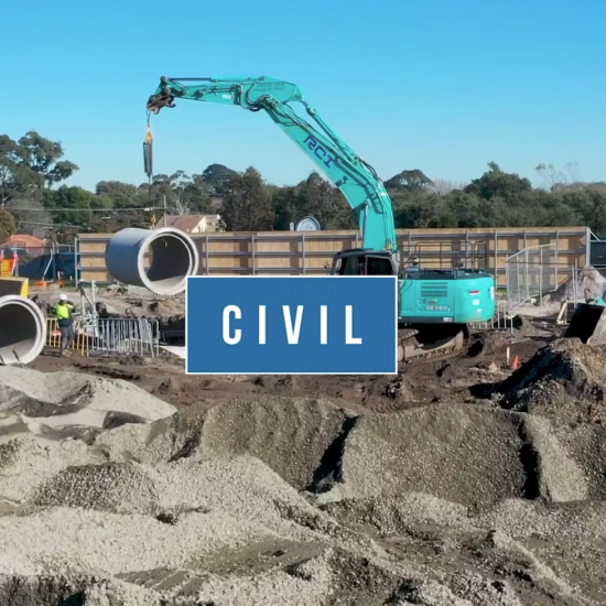 A bird's-eye view of civil construction activities, showcasing the precision of the best drone.